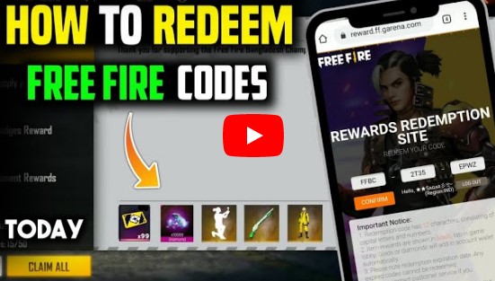 free fire, redeem code