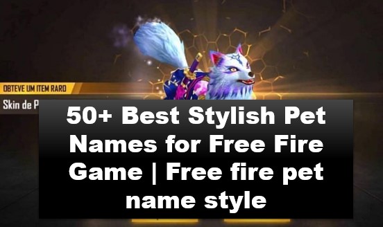 50+ Best Stylish Pet Names for Free Fire Game | Free fire pet name style