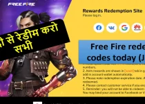 free fire redeem code today,